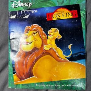 Vintage 90s Disney The Lion King Read Along Book Only Paperback No Tape